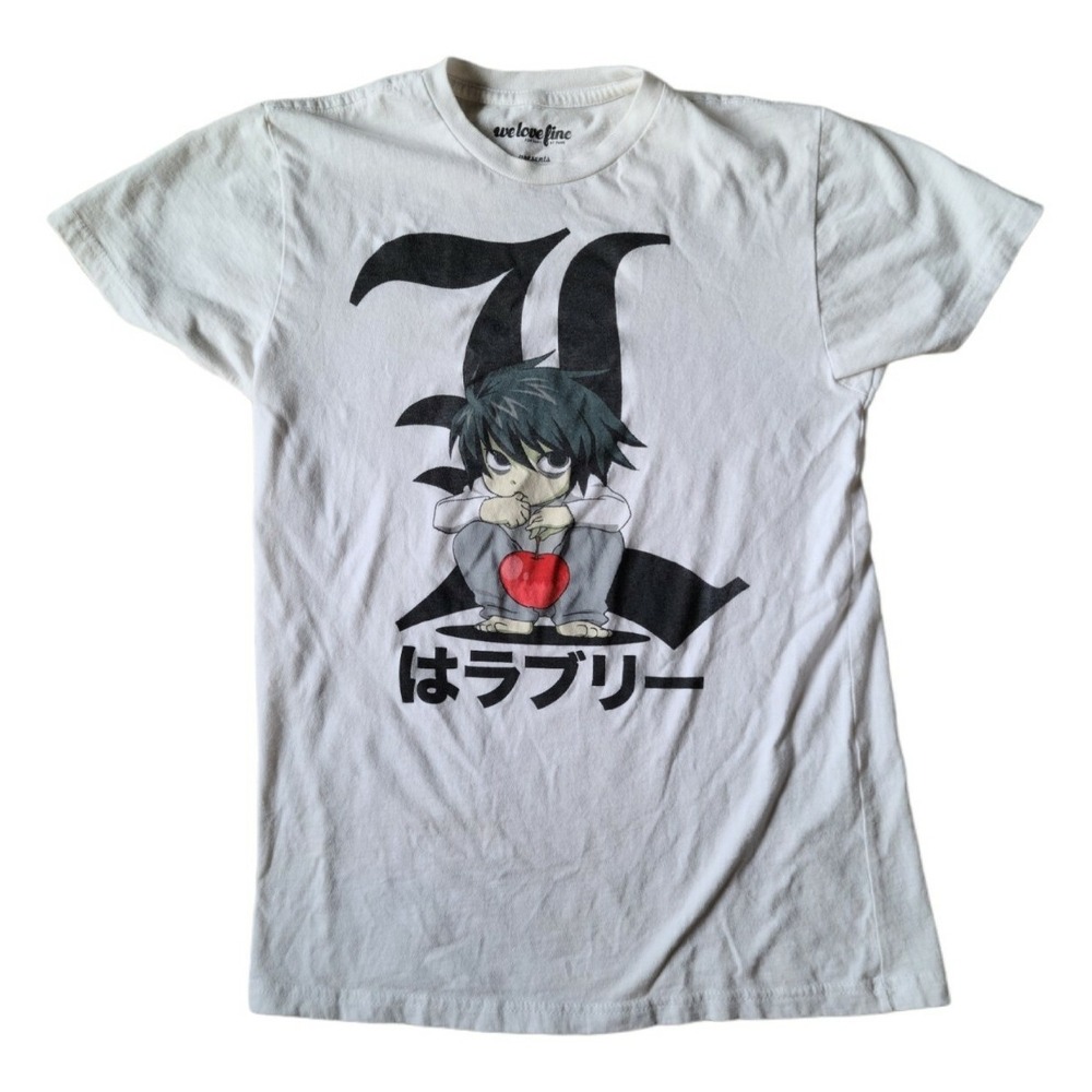 DEATHNOTE T Shirt 2000s‎ White Anime Manga Sz XS Shonen Jump we love fine